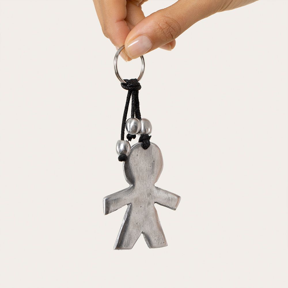 Vestopazzo Boy Keyring (AL06065) - Silver