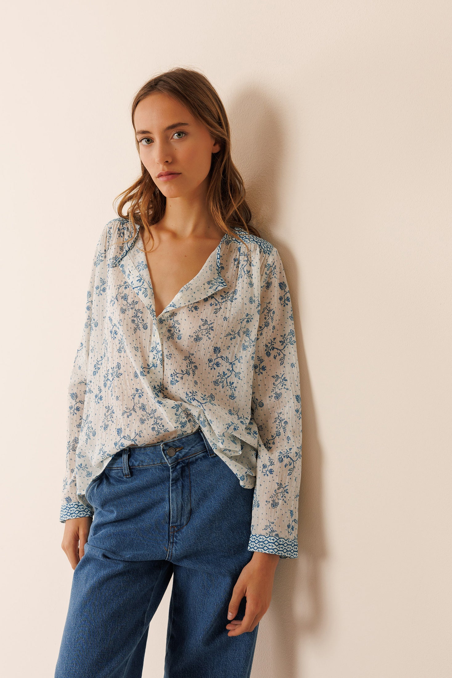 Indi & Cold Vera Patch Shirt (BK170) - Crudo