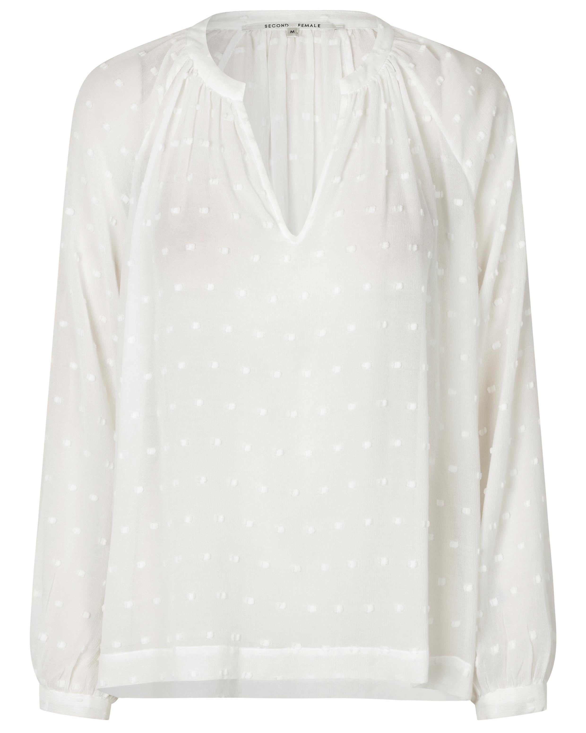 Second Female Cilla Textured Blouse - Snow White