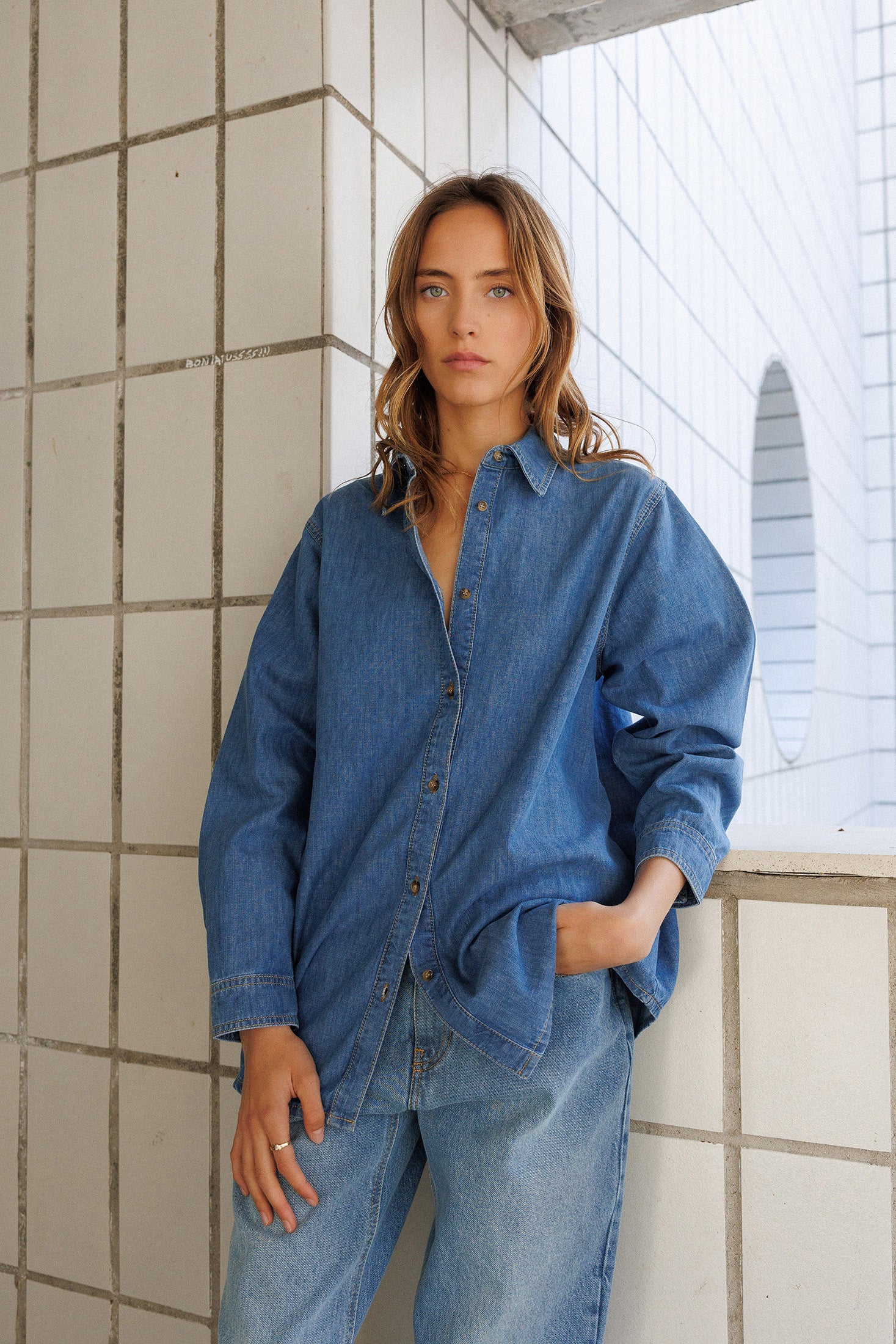 Indi Cold Denim Overshirt (DD119) Tejano – Sorrento Collective