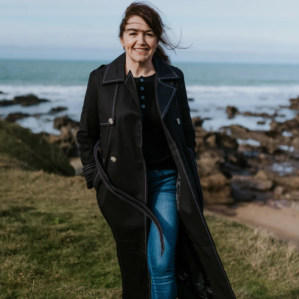 Moke Kim Trench Coat - Black