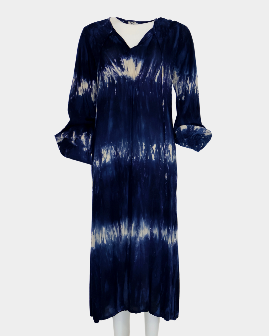 SC Leblon Maxi Dress - Navy Tie Dye