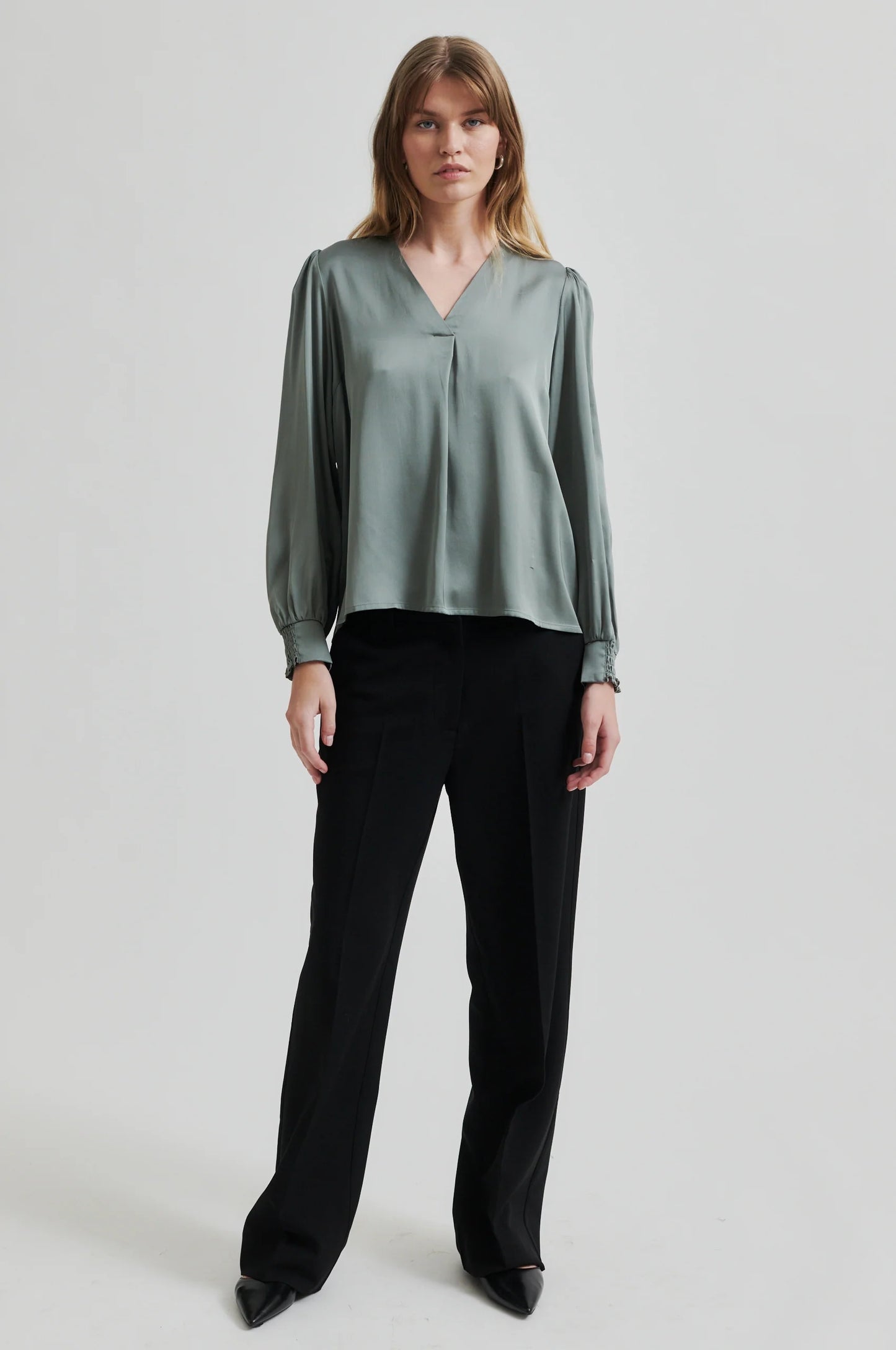 Second Female Barri Blouse - Agave Green
