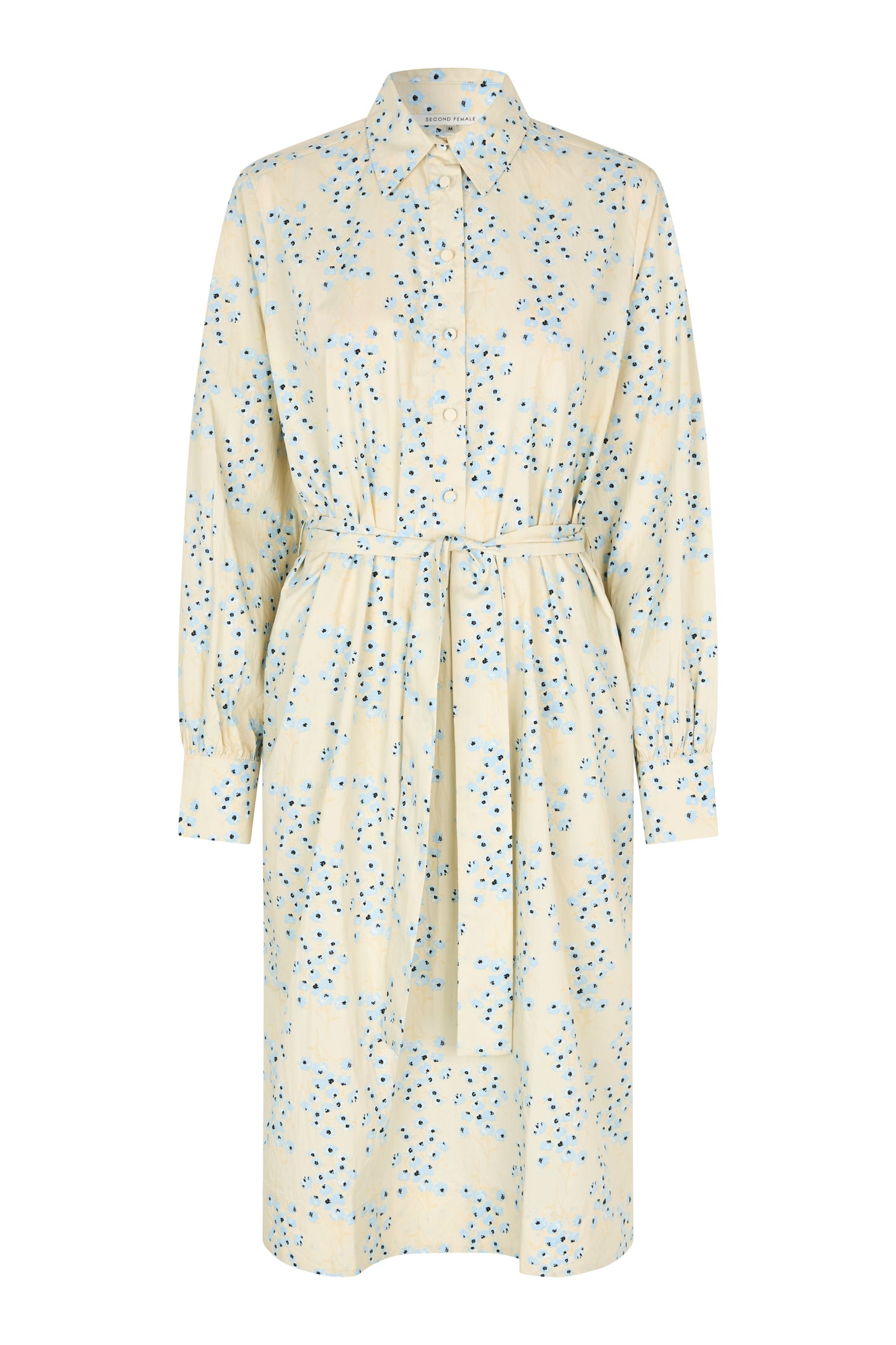 Second Female Claud Midi Dress - Powder Blue