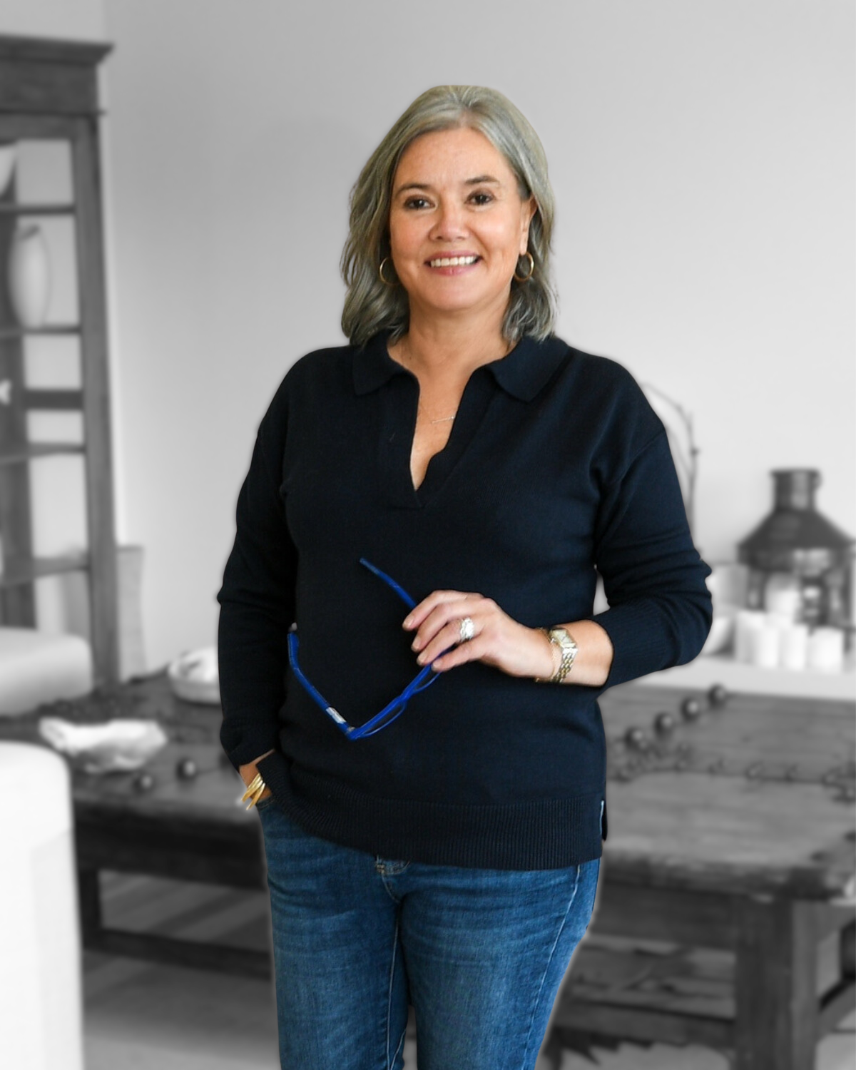 Milson Francessca Pullover - Neat Navy