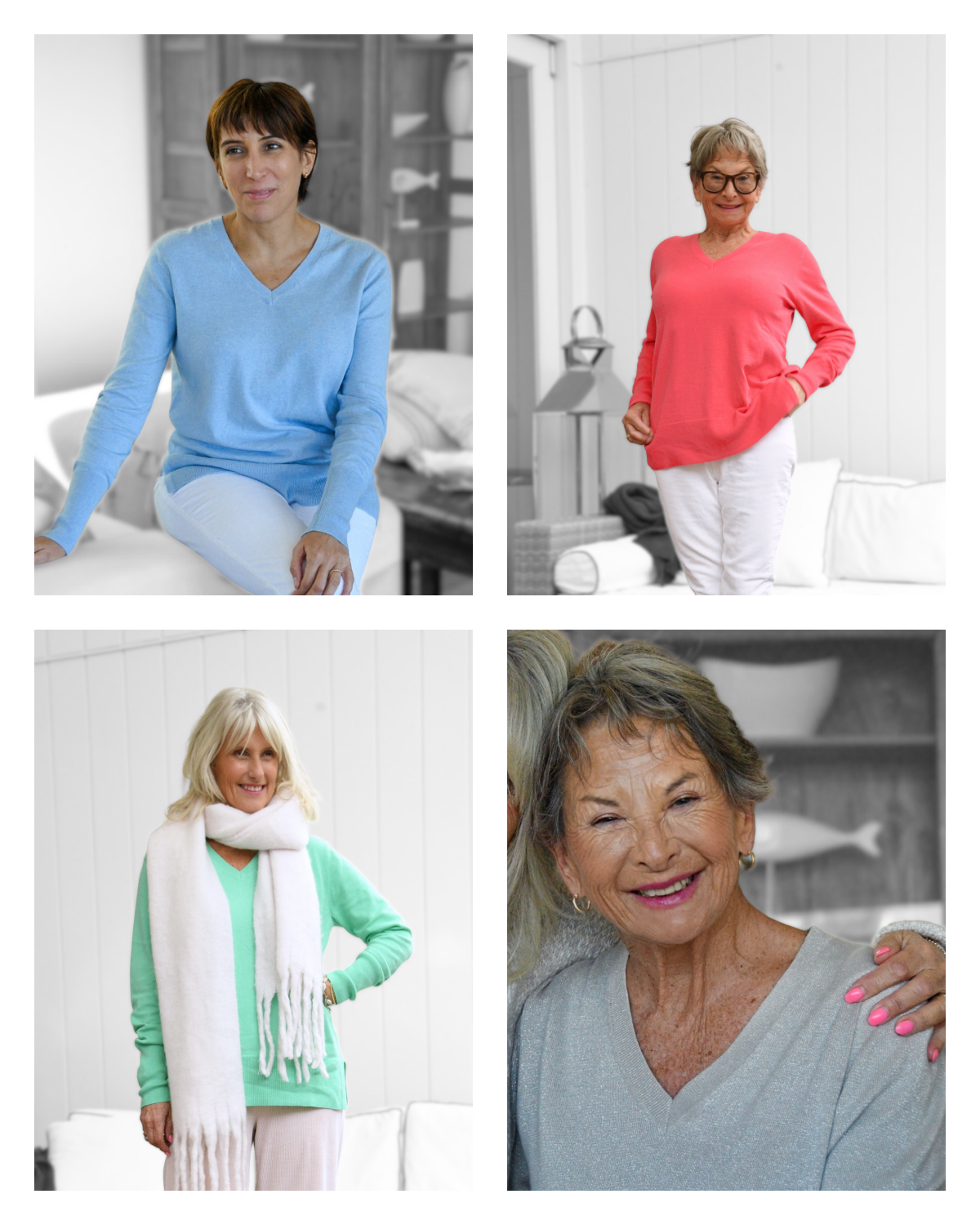 Milson Bella V Neck - Hoxton Blue