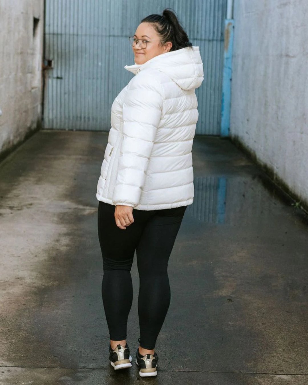 Moke Lynnette 90/10 Packable Jacket - Cream