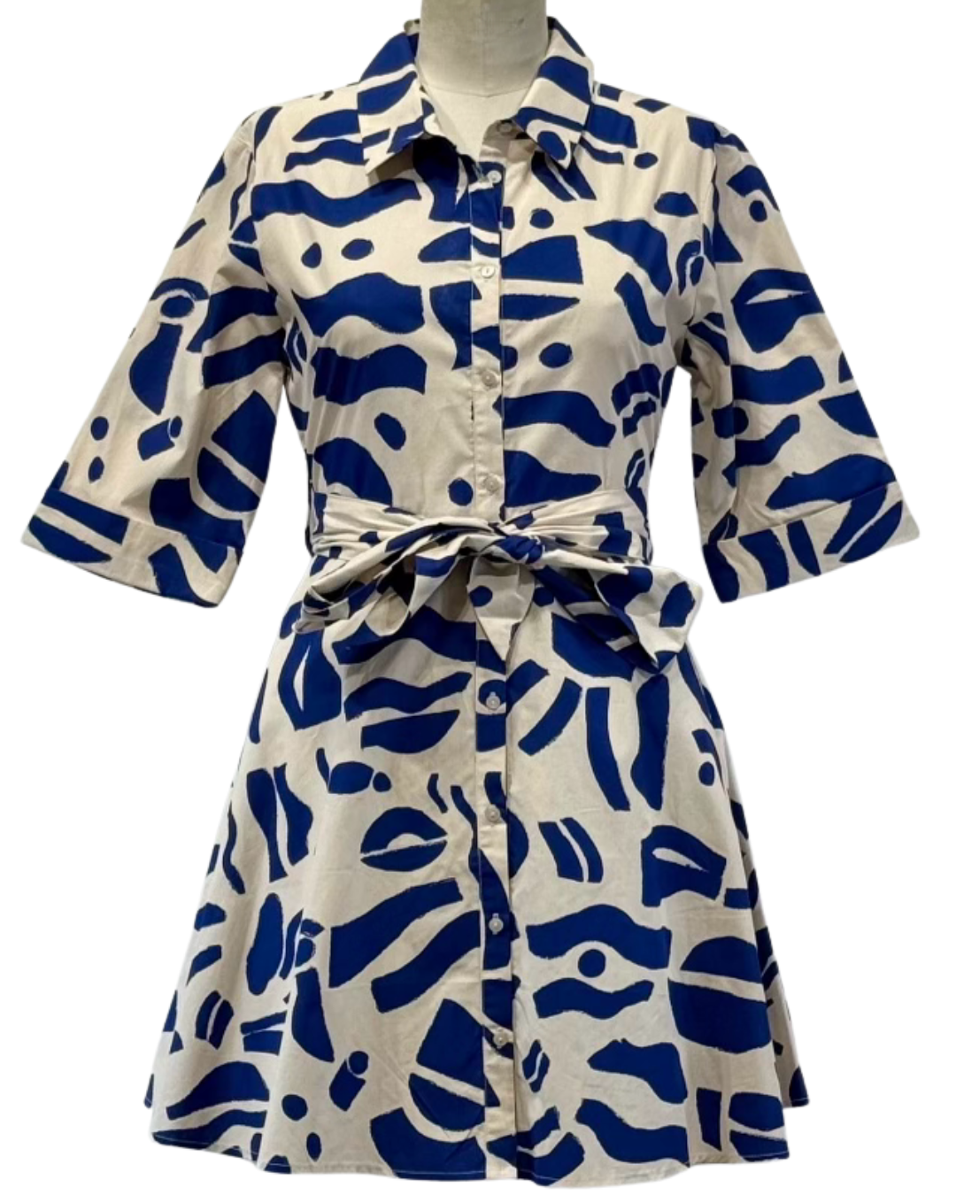 Goa Paris Biba Short Dress - Navy 2407