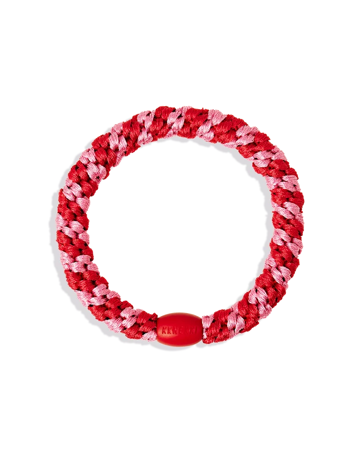 KKNEKKI HAIR TIES - Red Bubblegum