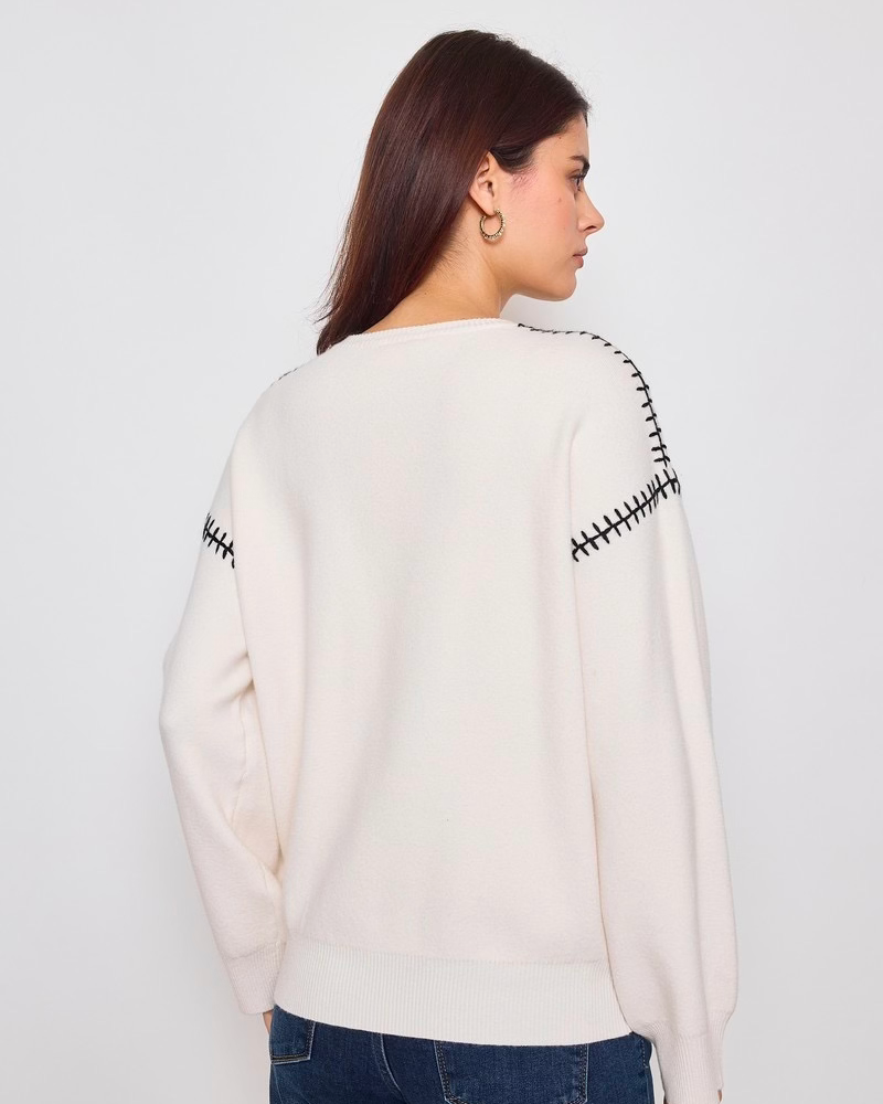Sunny Studio Paris Gloria Sweater - Ecru