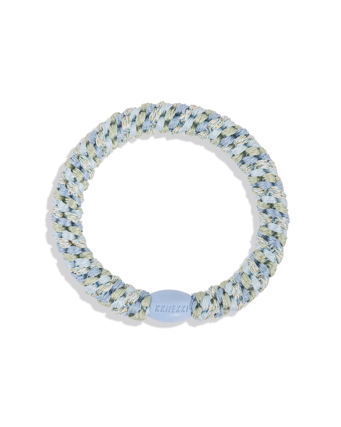 KKNEKKI HAIR TIES - Baby Blue Glitter