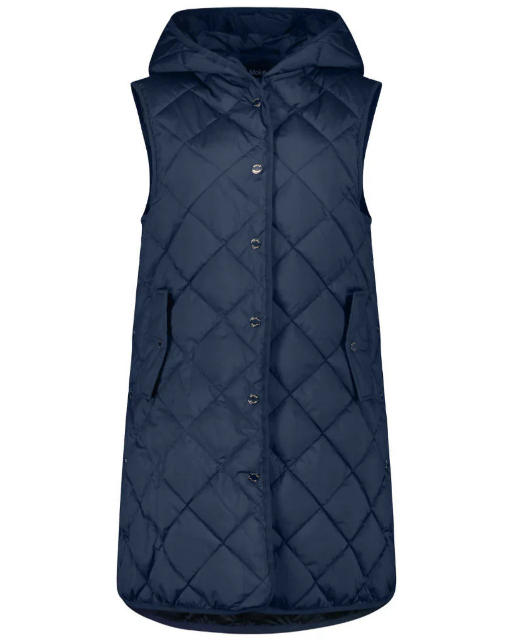 Moke Mae Long Vest - Midnight Blue