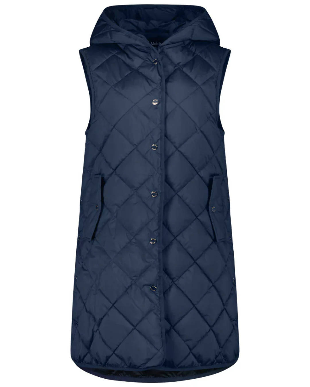 Moke Mae Long Vest - Midnight Blue