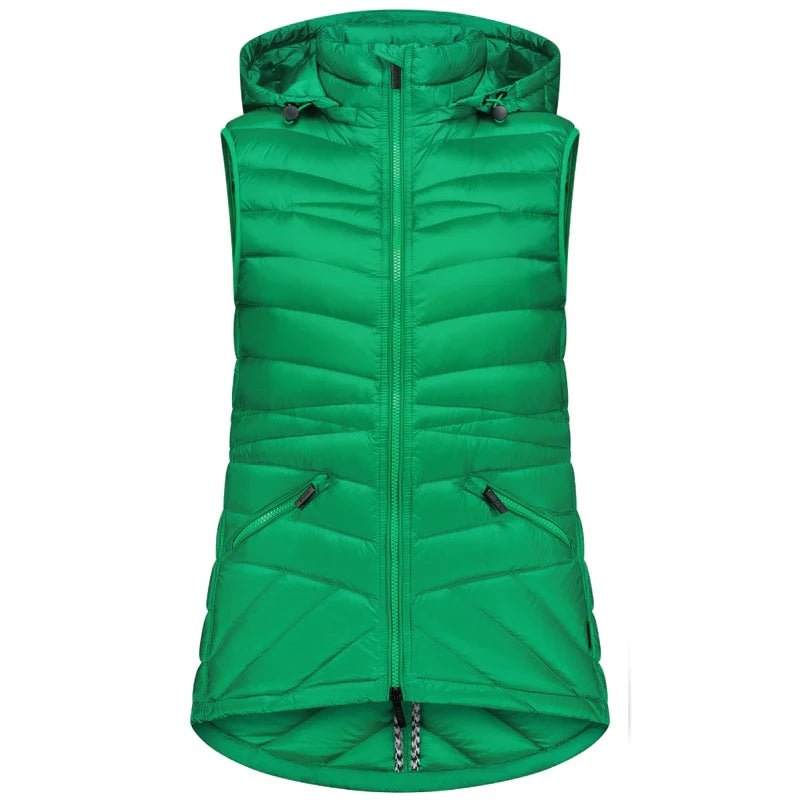 Moke Mary Claire Packable Vest - Emerald