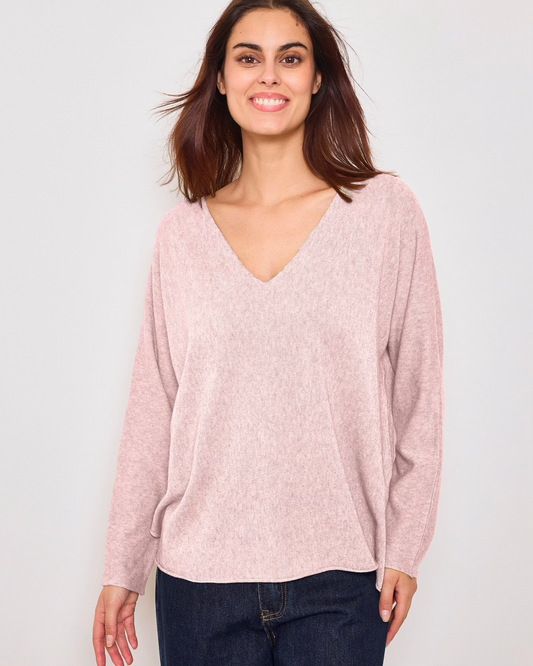 Sunny Studio Paris Amalia V Neck - Rose