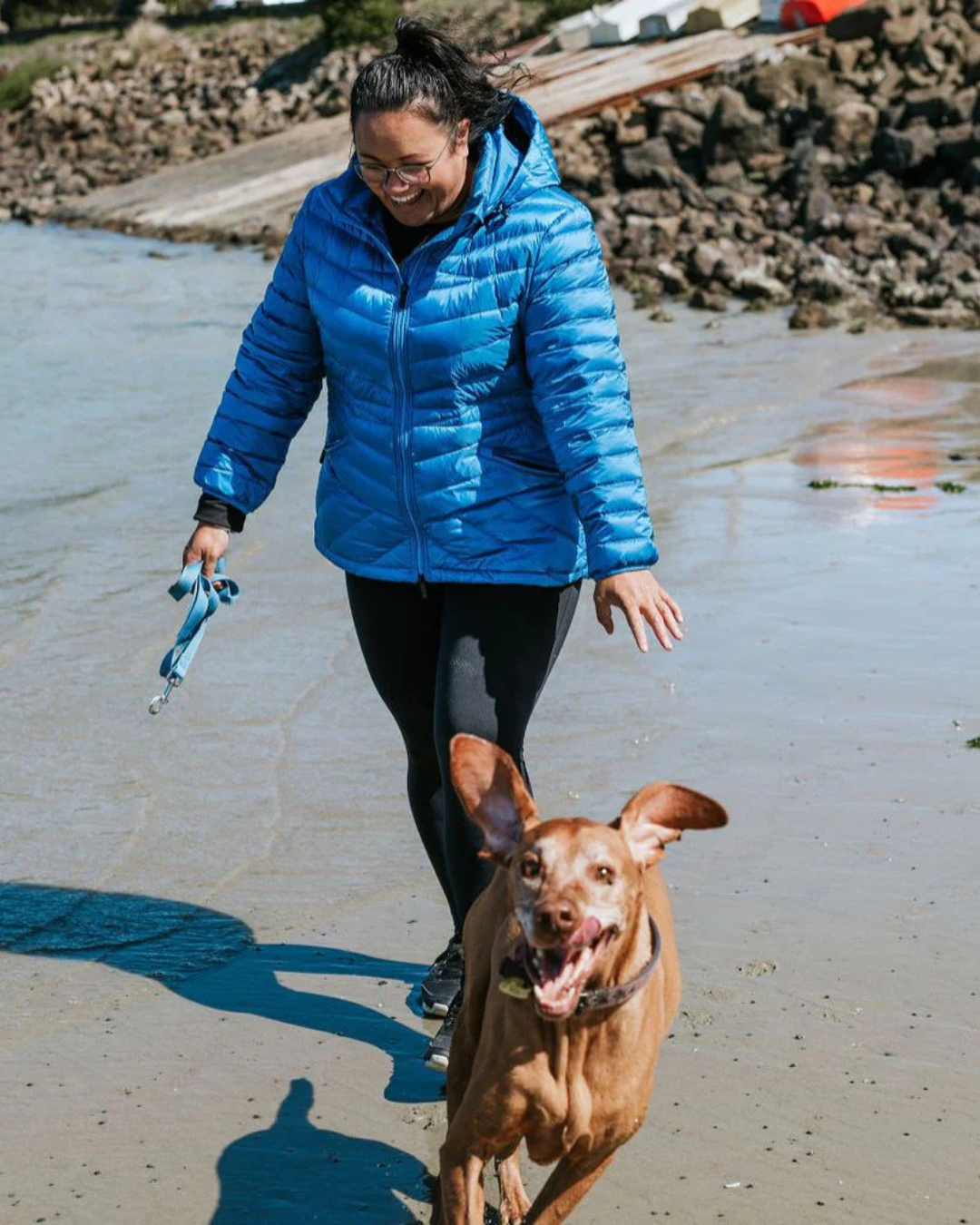 Moke Cushla Packable Down Jacket - Imperial Blue