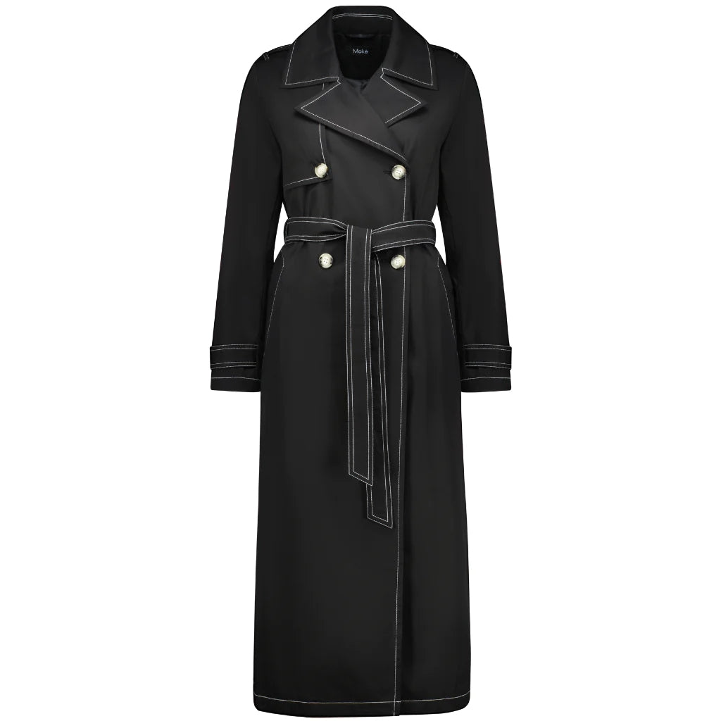 Moke Kim Trench Coat - Black