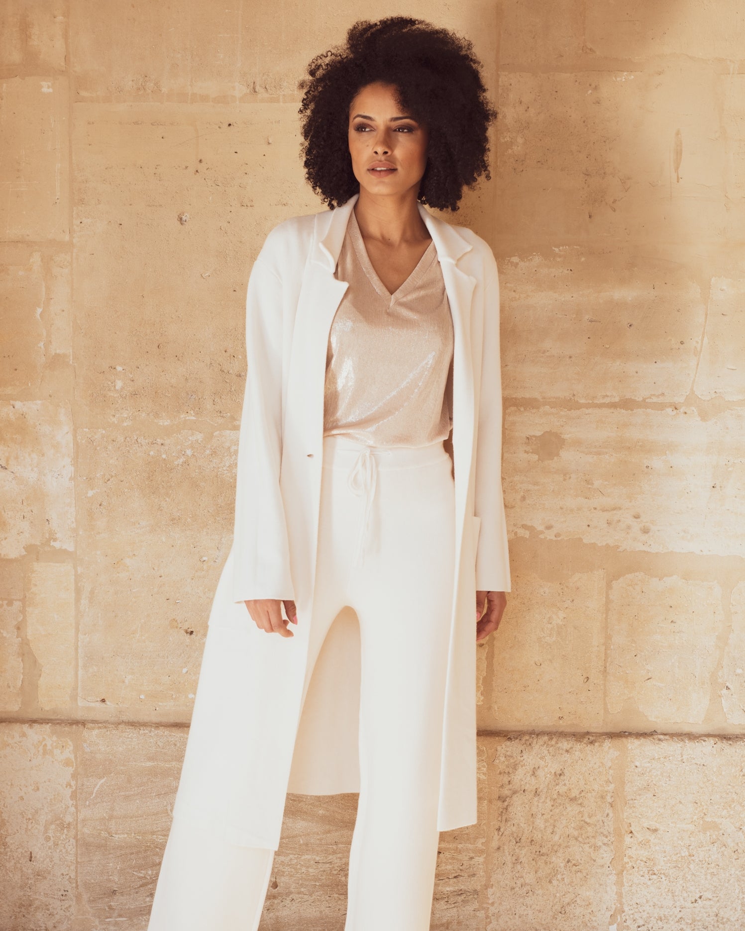Sunny Studio Paris Teresa Coat - Ecru