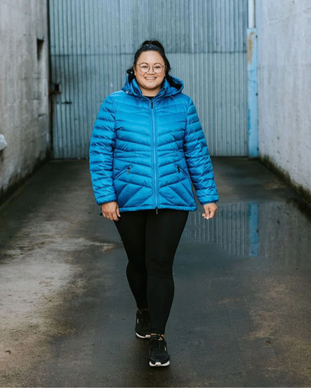 Moke Cushla Packable Down Jacket - Imperial Blue