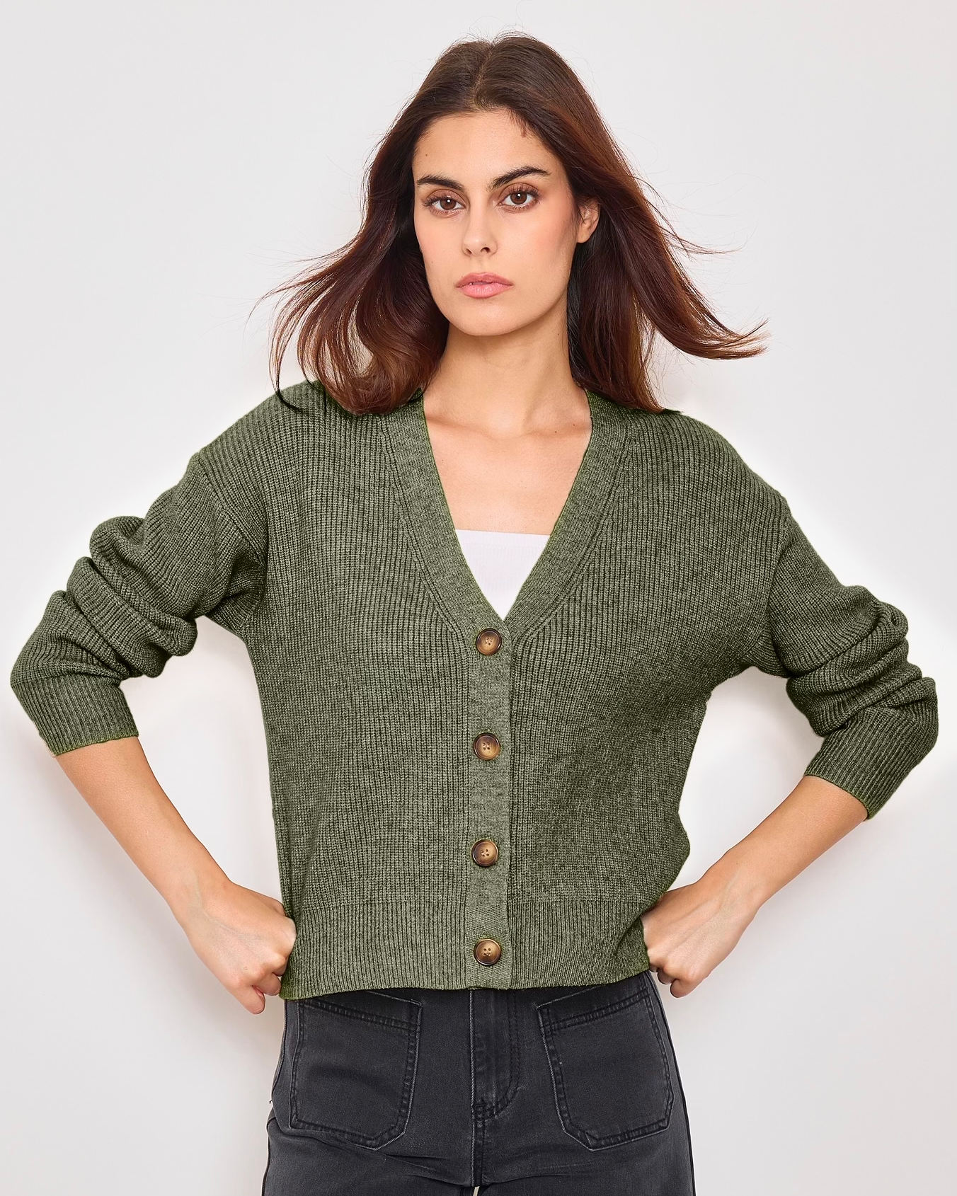 Sunny Studio Paris Ida Cardigan - Khaki