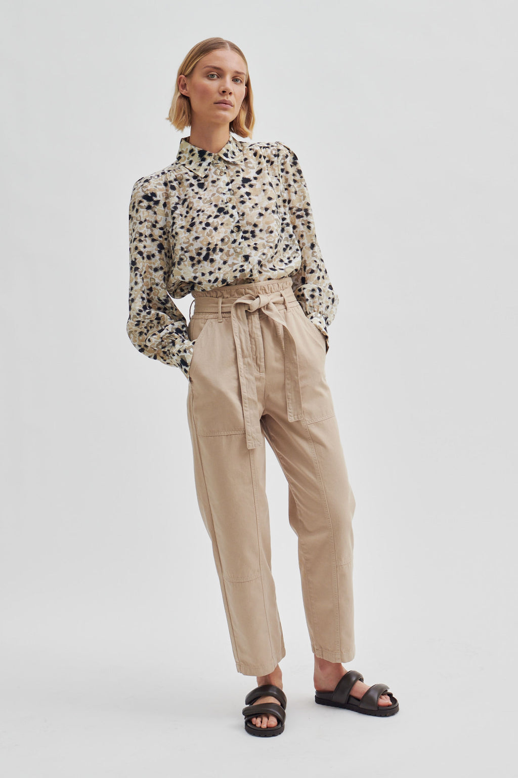 Second Female Zizanne Trousers - Crockery