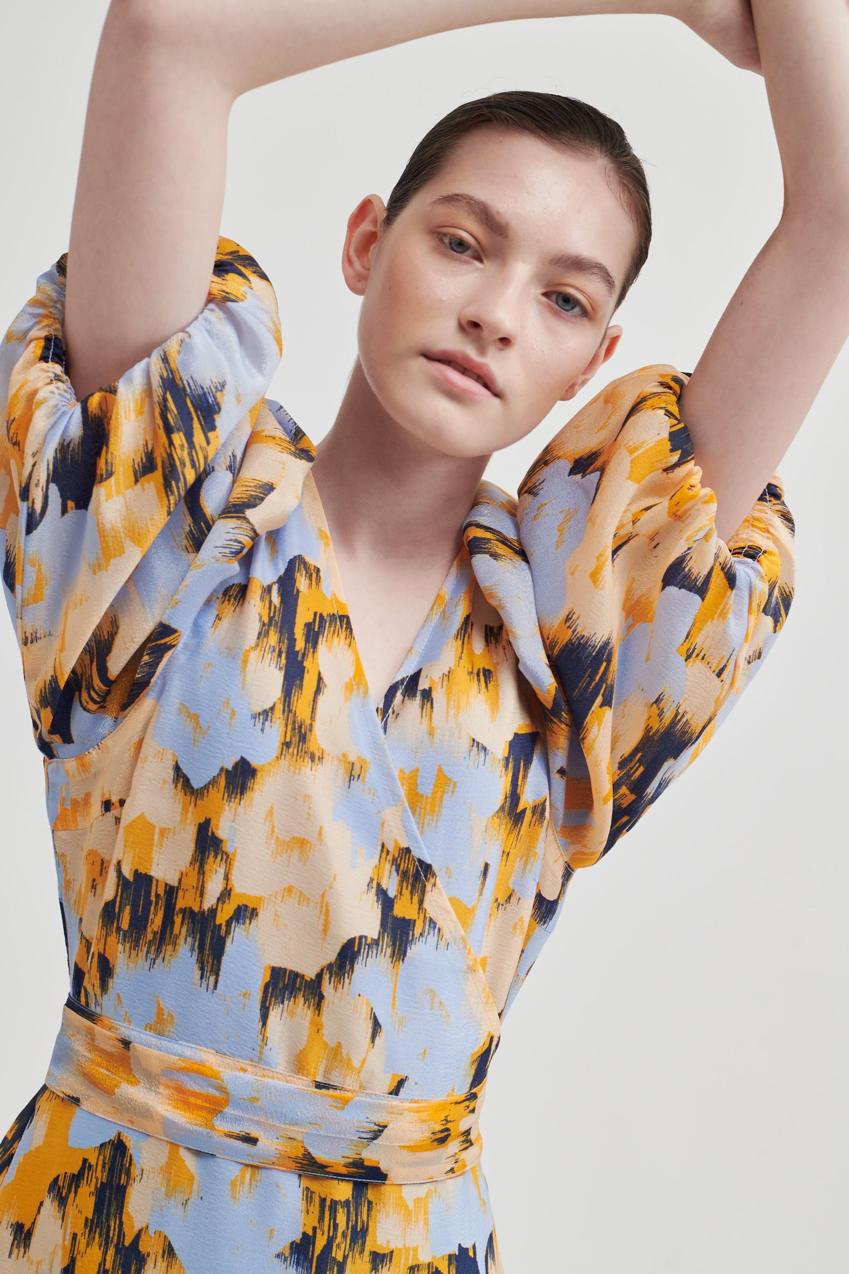 Second Female Marigold Wrap Dress - Heather