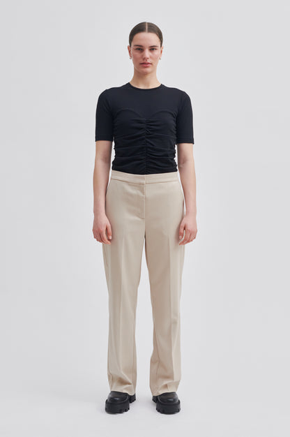 Second Female Kaleem Straight Trousers - Oxford Tan