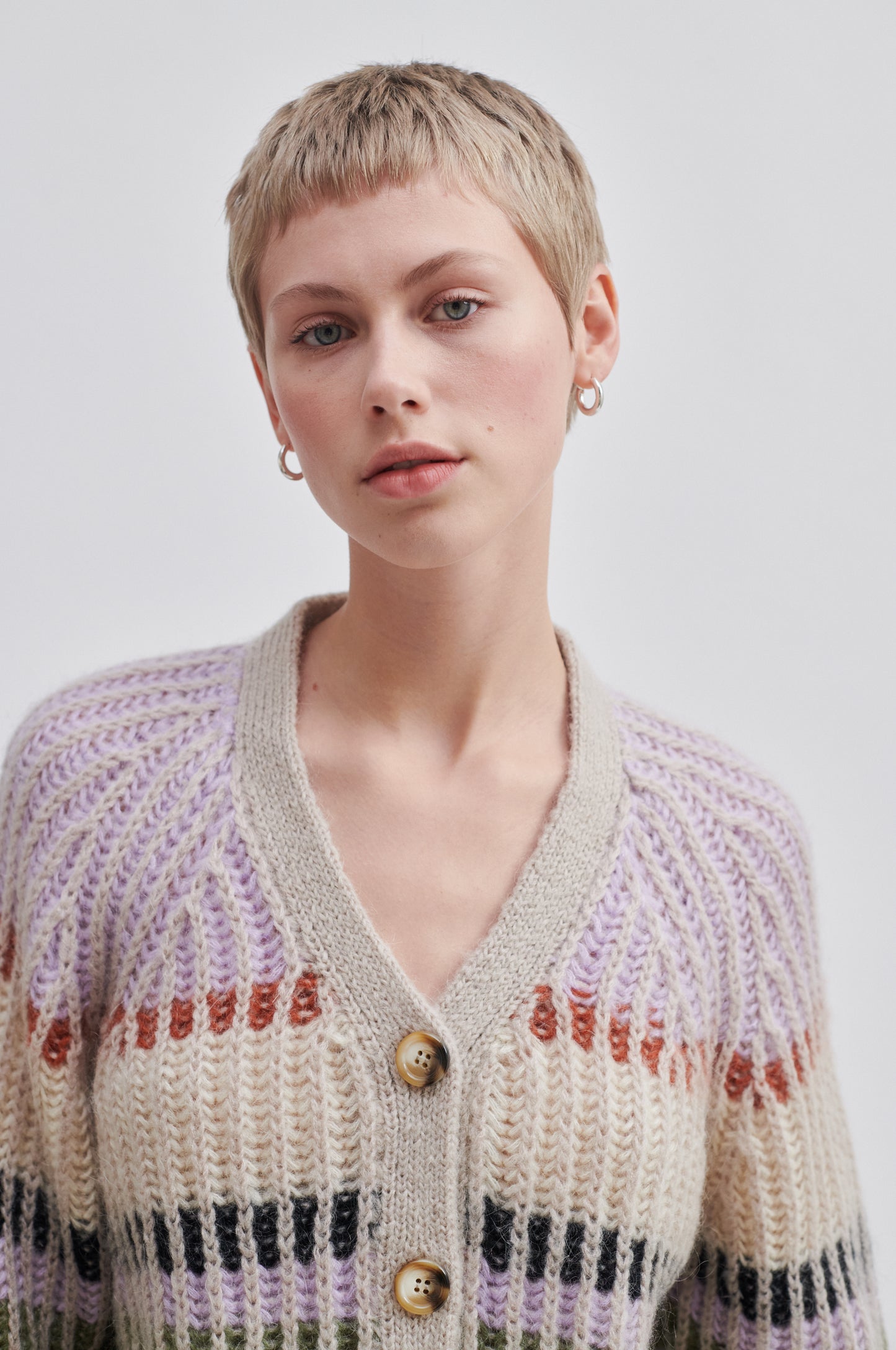 Second Female Rosanna Knit Cardigan - Pastel Lilac