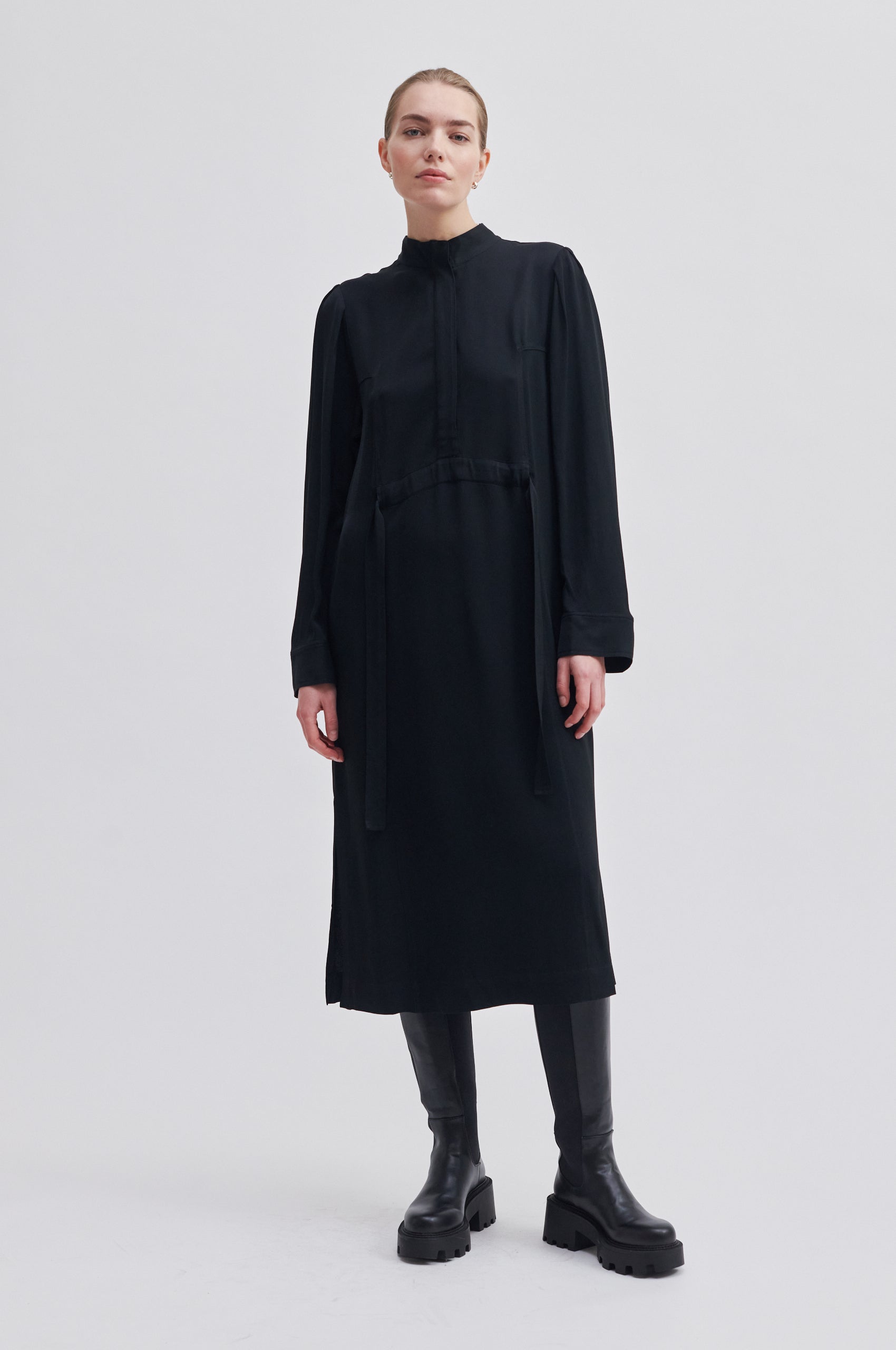 Second Female Poine Dress - Black
