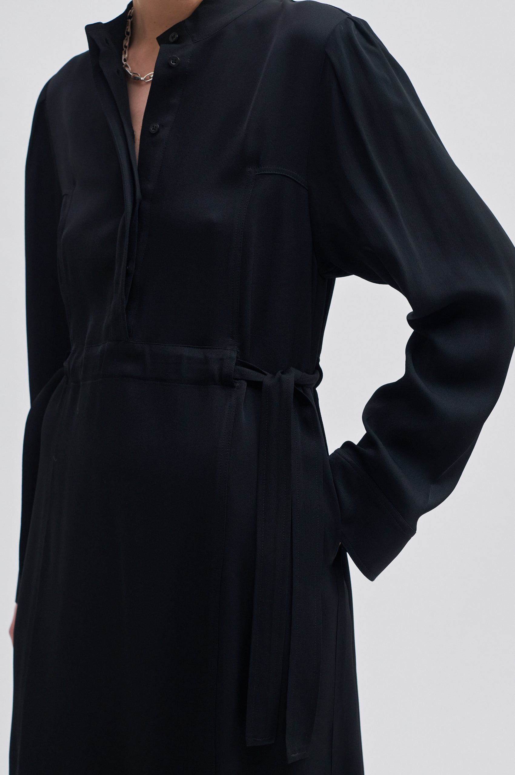 Second Female Poine Dress - Black