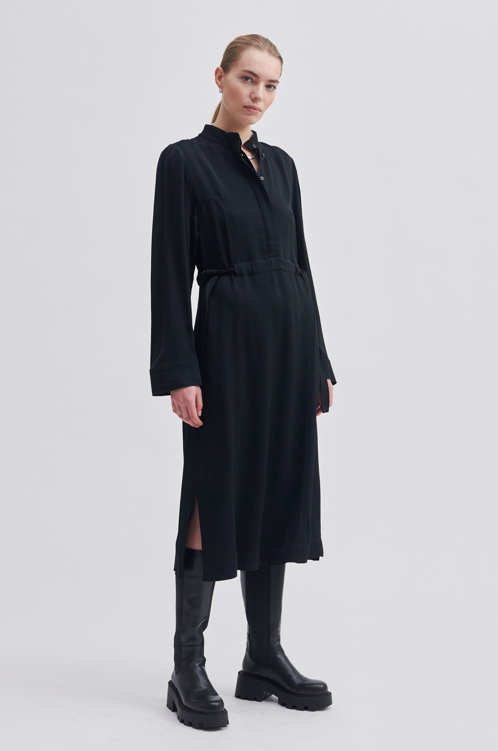 Second Female Poine Dress - Black