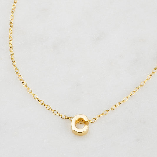Zafino Gold Letter Necklace - C
