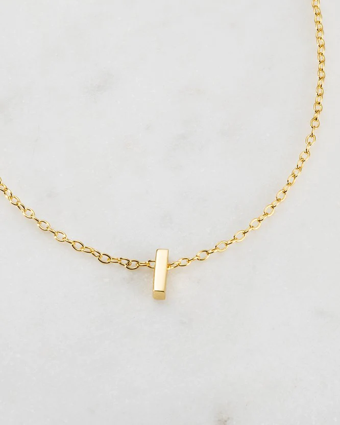 Zafino Gold Letter Necklace - I