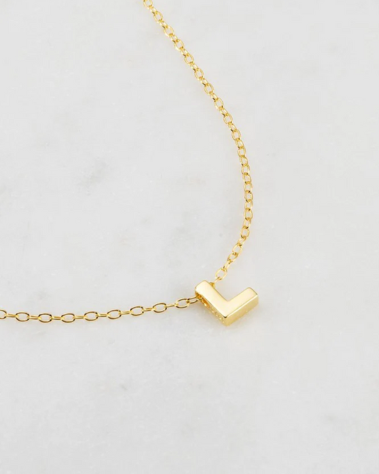 Zafino Gold Letter Necklace - L