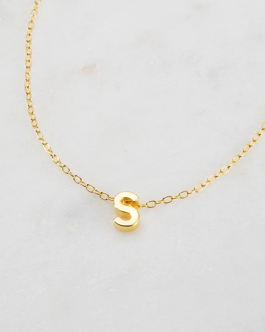 Zafino Gold Letter Necklace - S