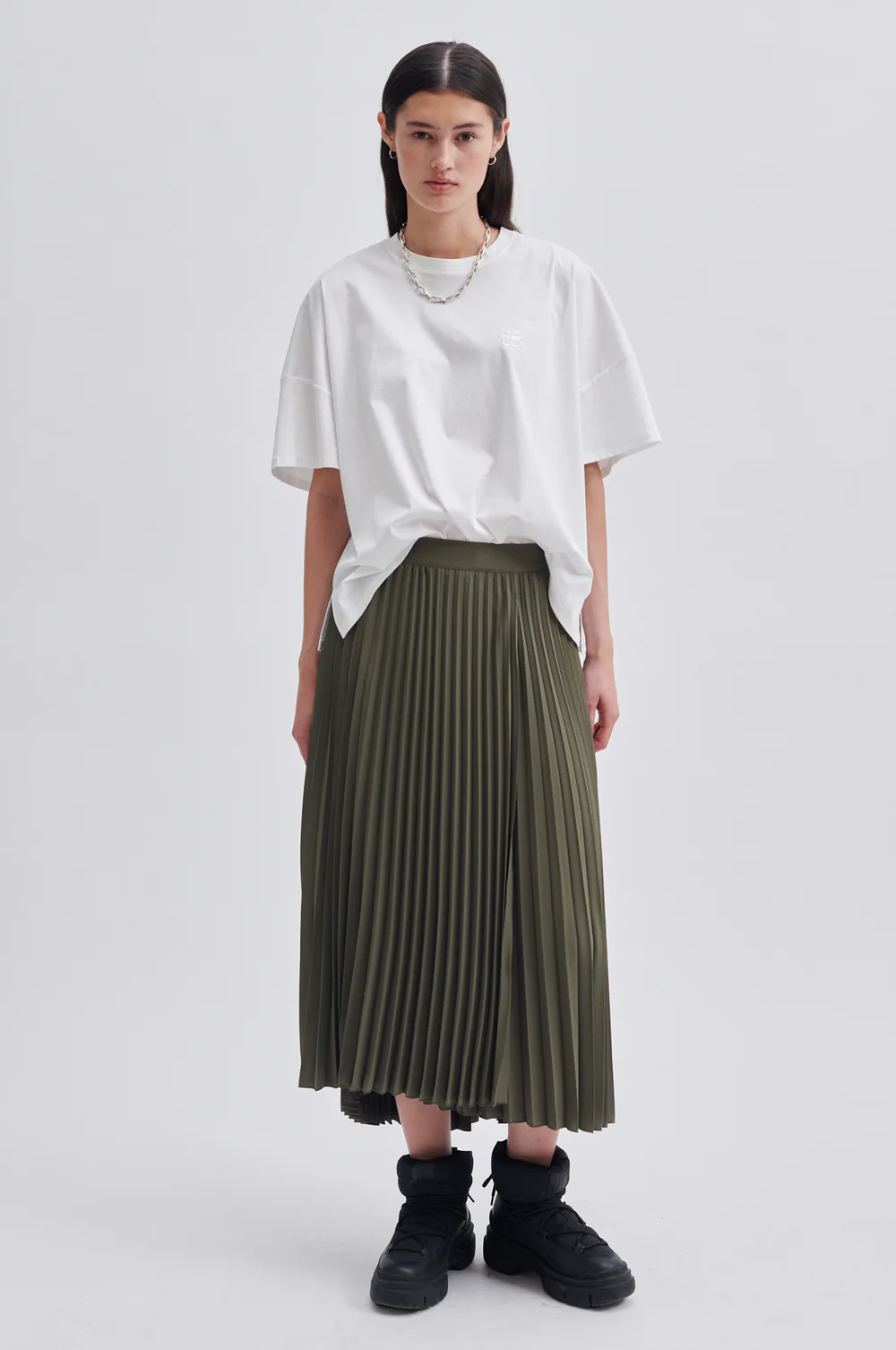 Second Female Esta Pleated Skirt - Sea Turtle