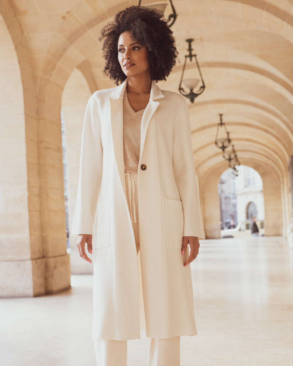 Sunny Studio Paris Teresa Coat - Ecru