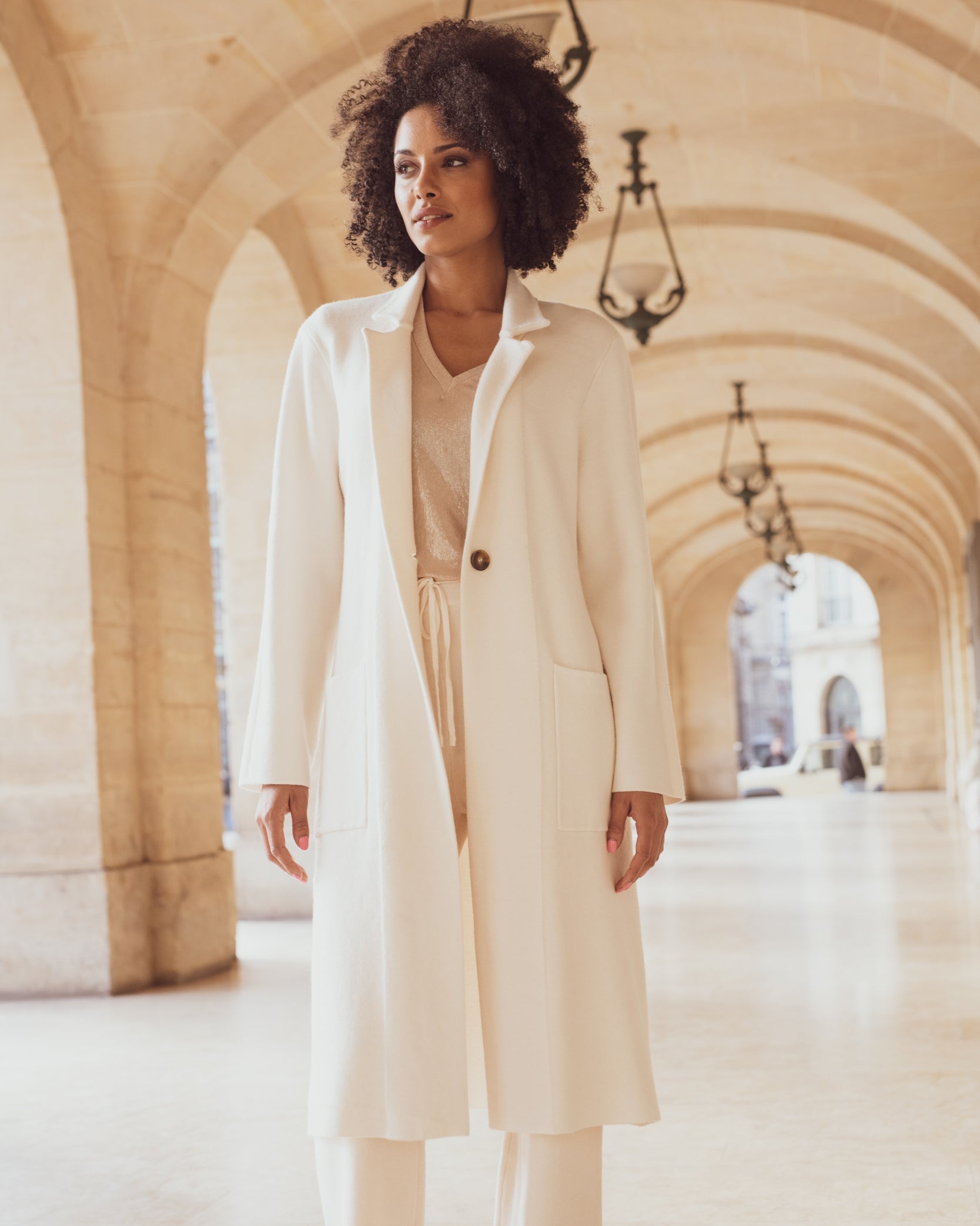 Sunny Studio Paris Teresa Coat - Ecru