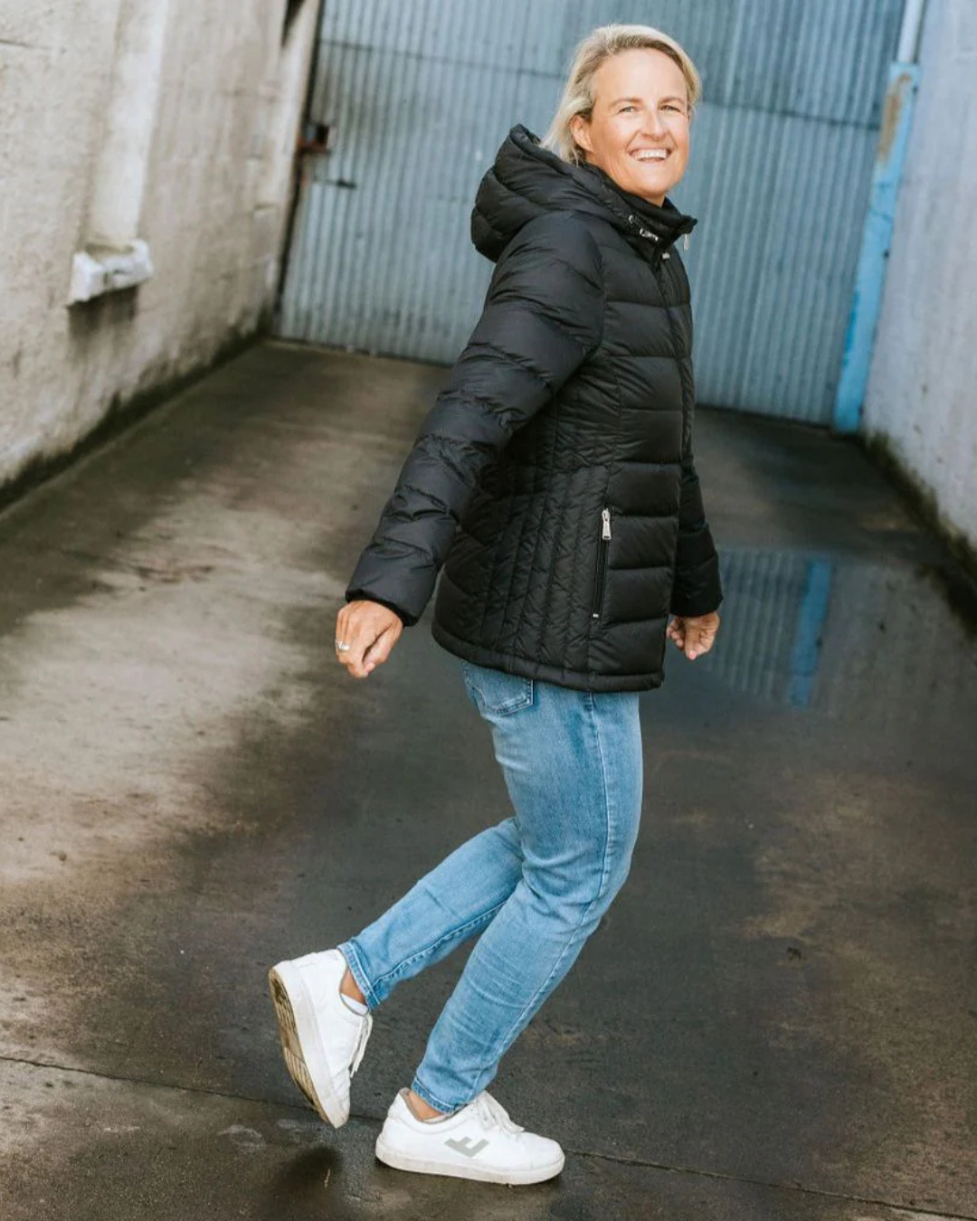 Moke Lynnette 90/10 Packable Jacket - Black
