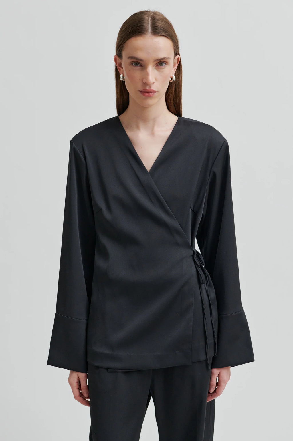 Second Female Glari Shirt - Black Sand