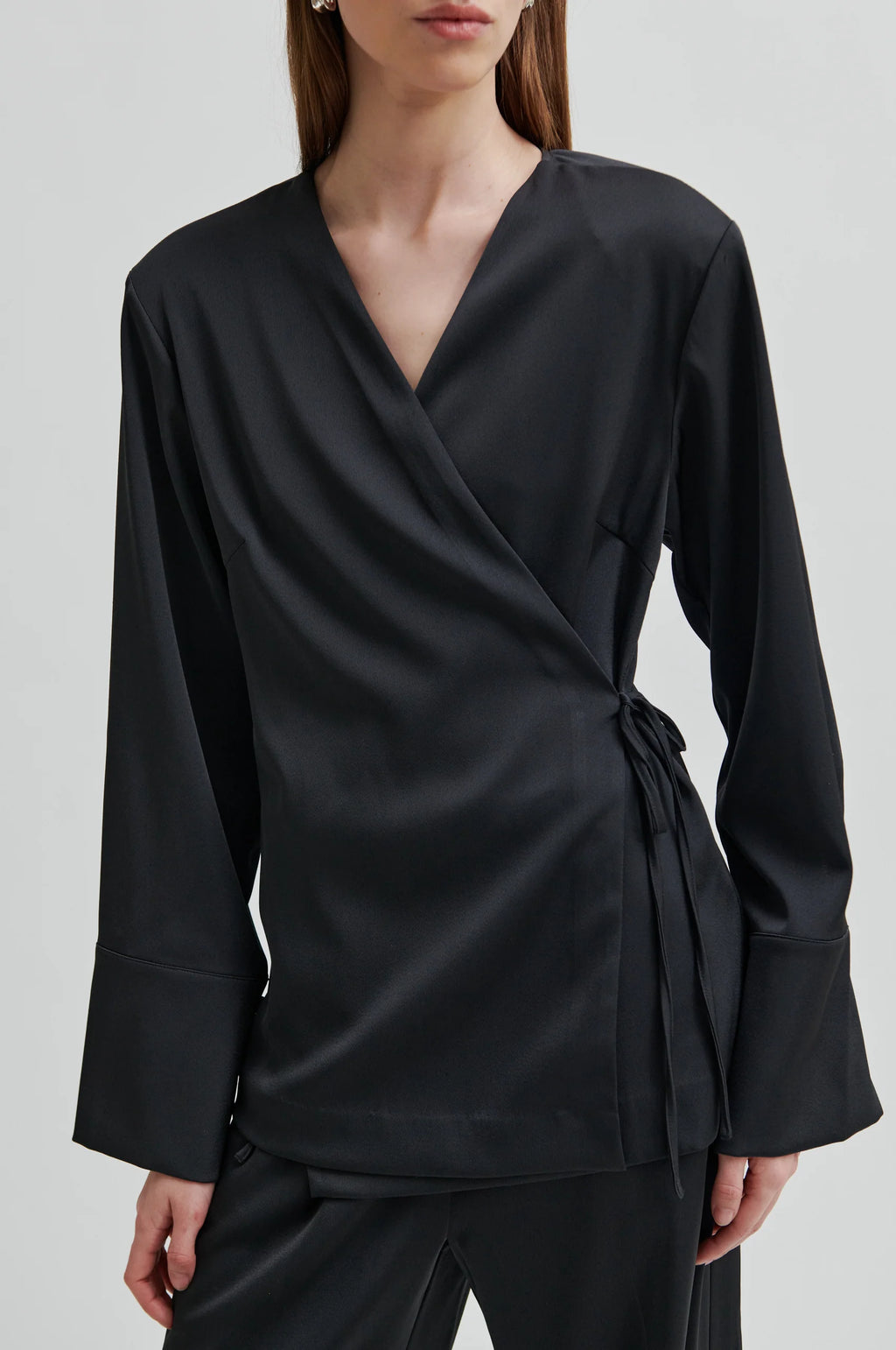 Second Female Glari Shirt - Black Sand