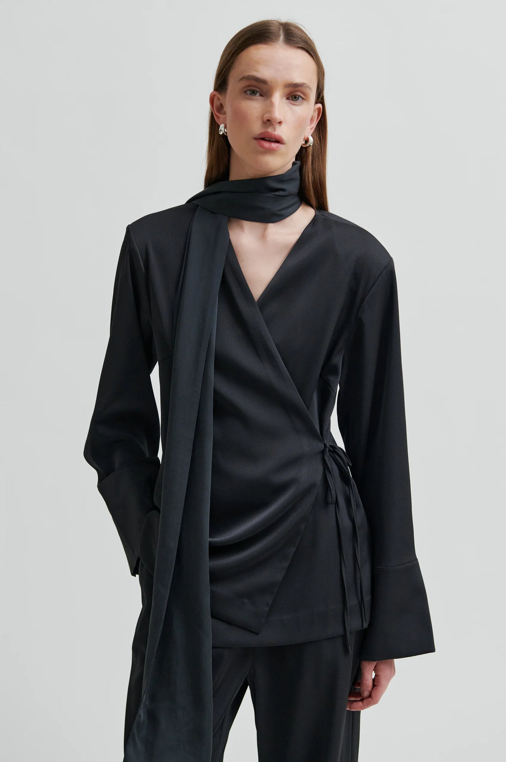 Second Female Glari Shirt - Black Sand