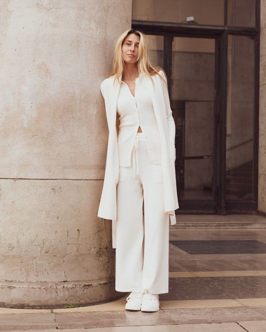 Sunny Studio Paris Carla Gilet - Ecru