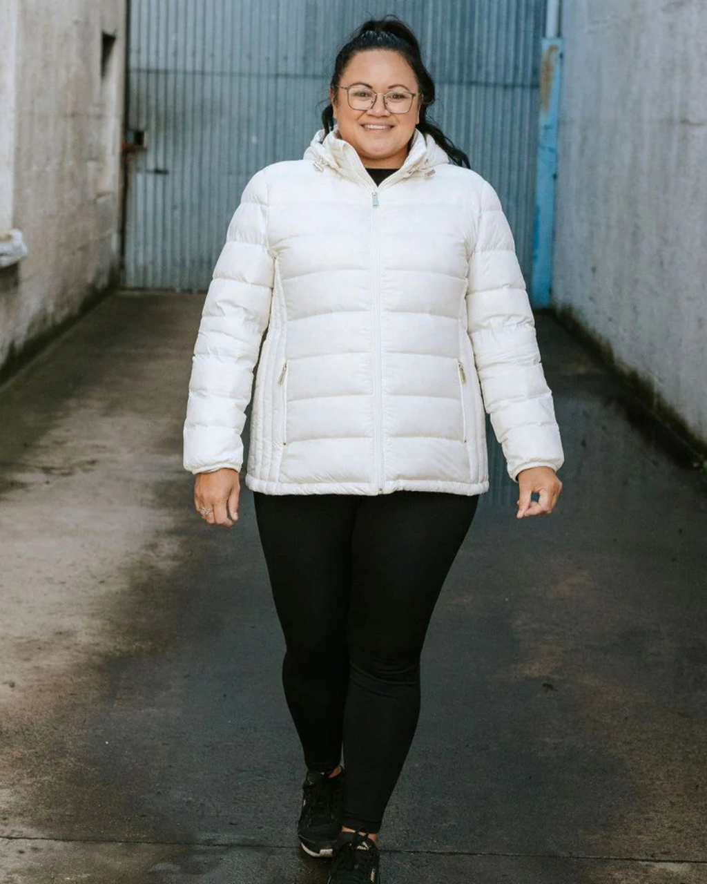 Moke Lynnette 90/10 Packable Jacket - Cream