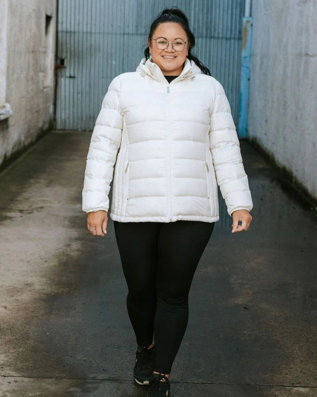 Moke Lynnette 90/10 Packable Jacket - Cream