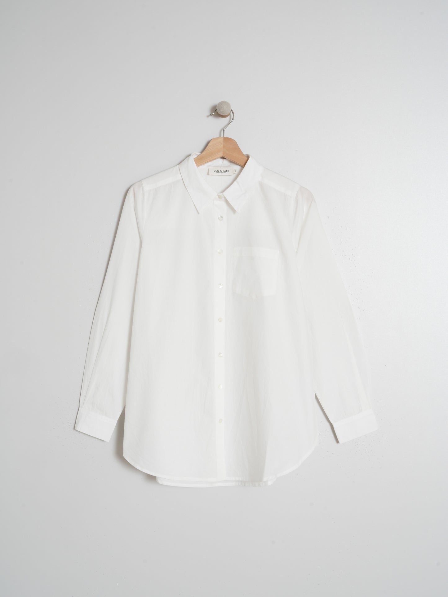 Indi & Cold Essential Poplin Shirt (AD431) - Blanco