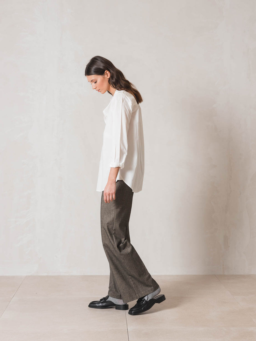 Indi & Cold Essential Poplin Shirt (AD431) - Blanco