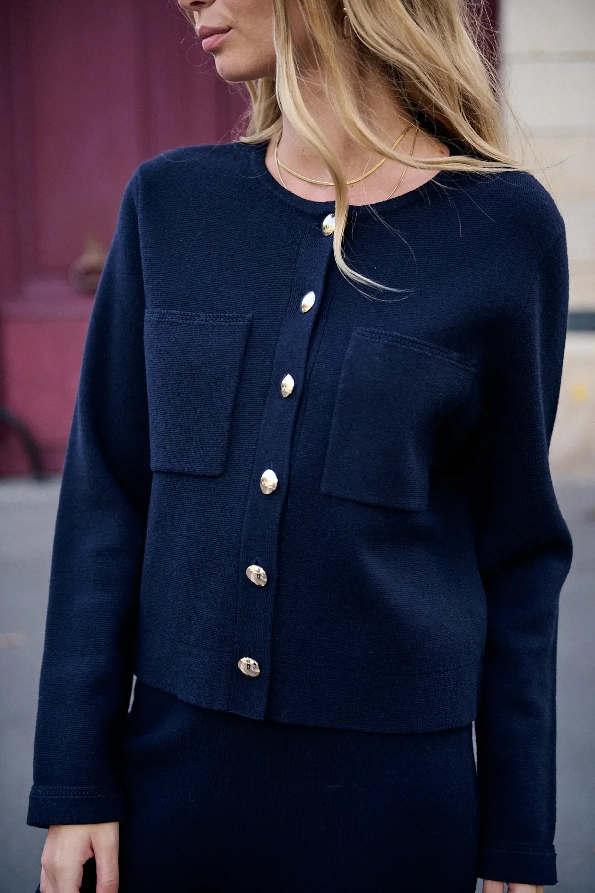 Nathael Paris Thomas Cardigan - Marine