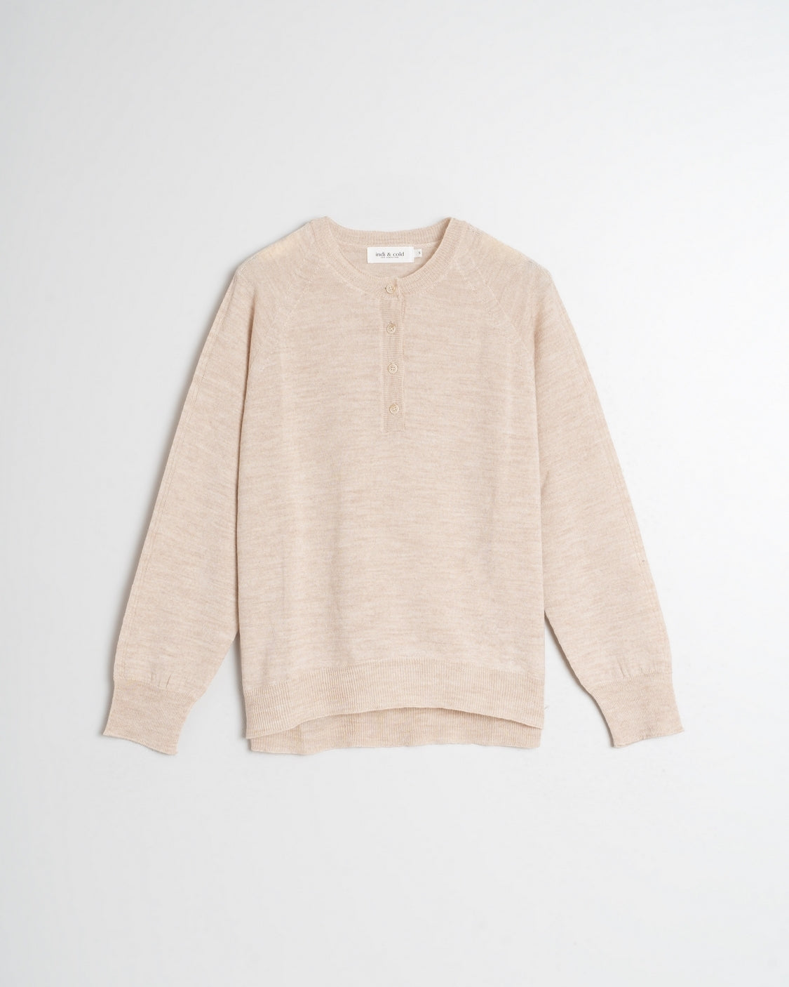 Indi & Cold Merino Wool Sweater (AX480) - Crudo