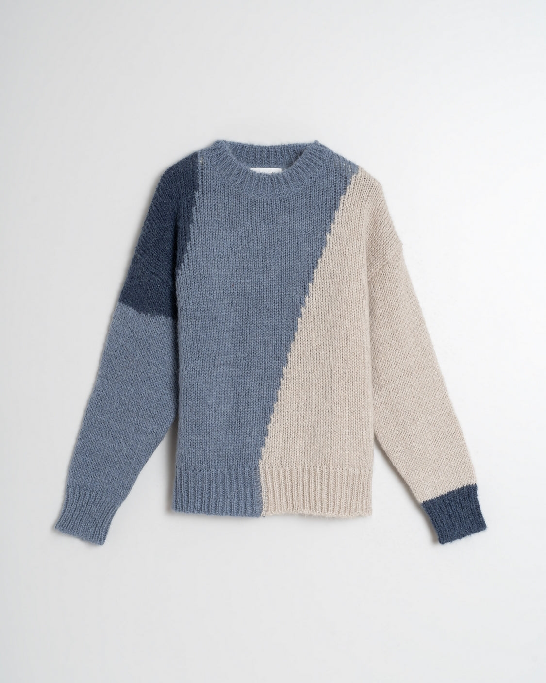 Indi & Cold Knitted Sweater Colours Intarsia (AX495) - Azul